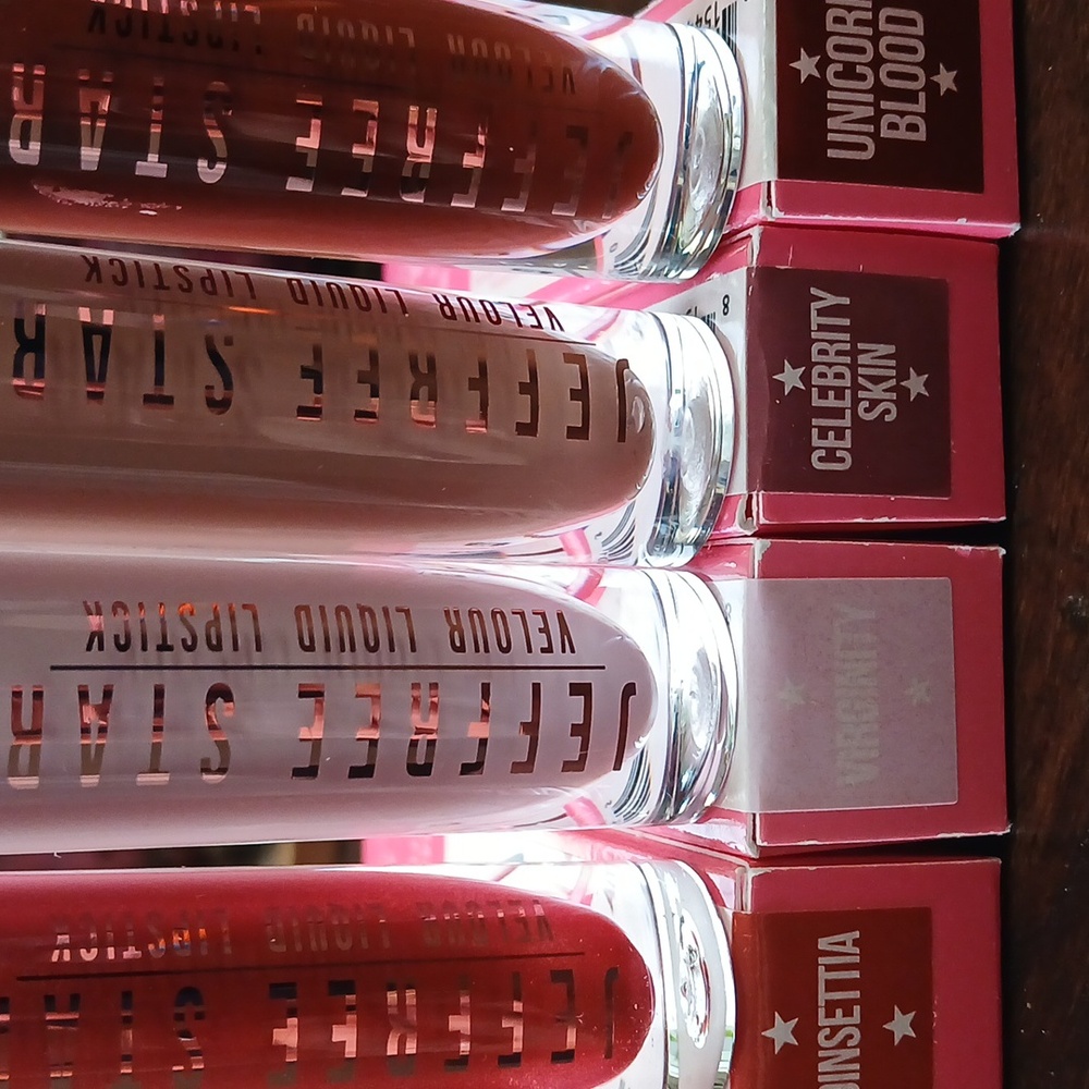Jeffree Star Liquid Lipstick Collection - Nude, Red, Pink Shades 7 Count NIB - Picture 3 of 3